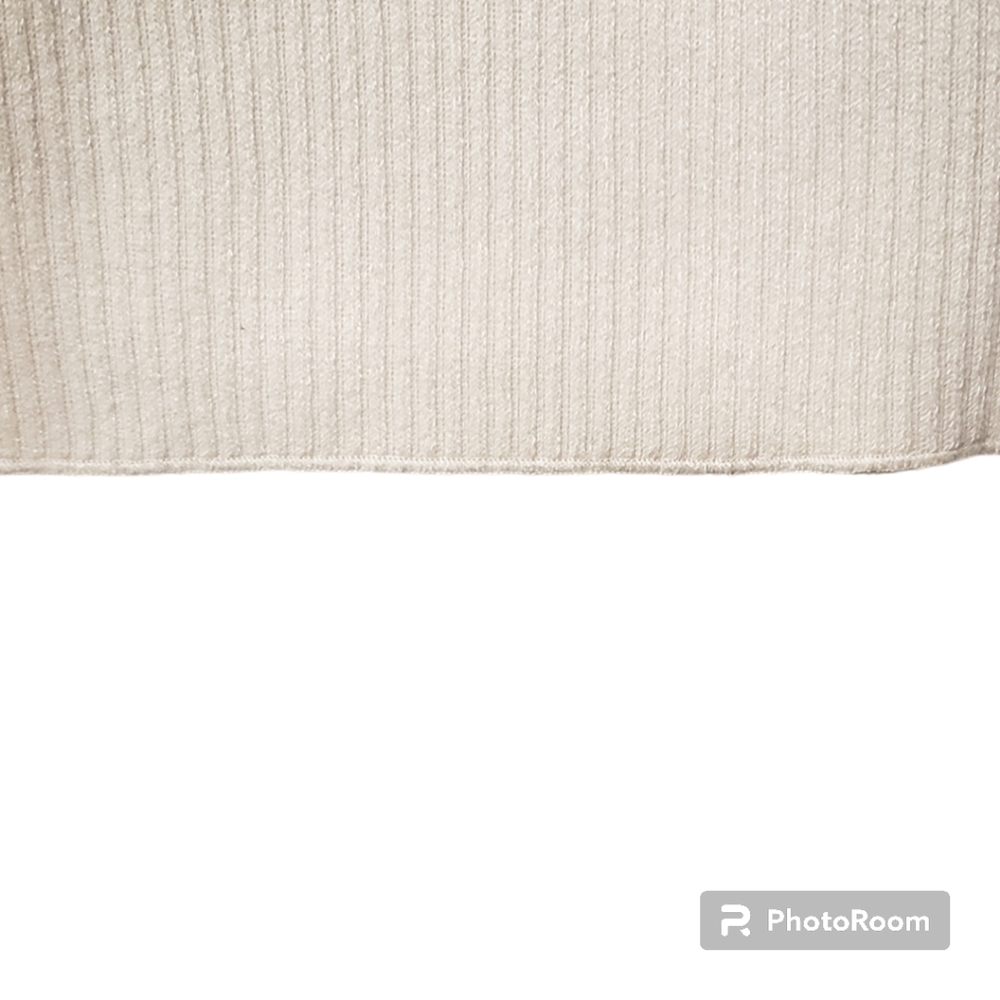 Zara Cream Ribbed Quarter-Zip Sweater Set - Picture 7 of 12